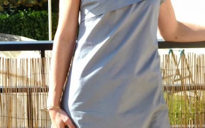 Une tunique origami et son appliqué noeud